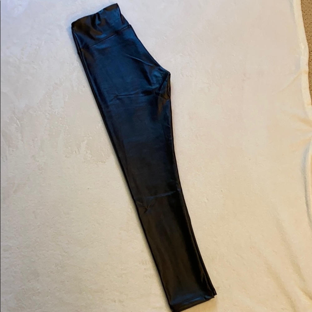 Faux leather leggings